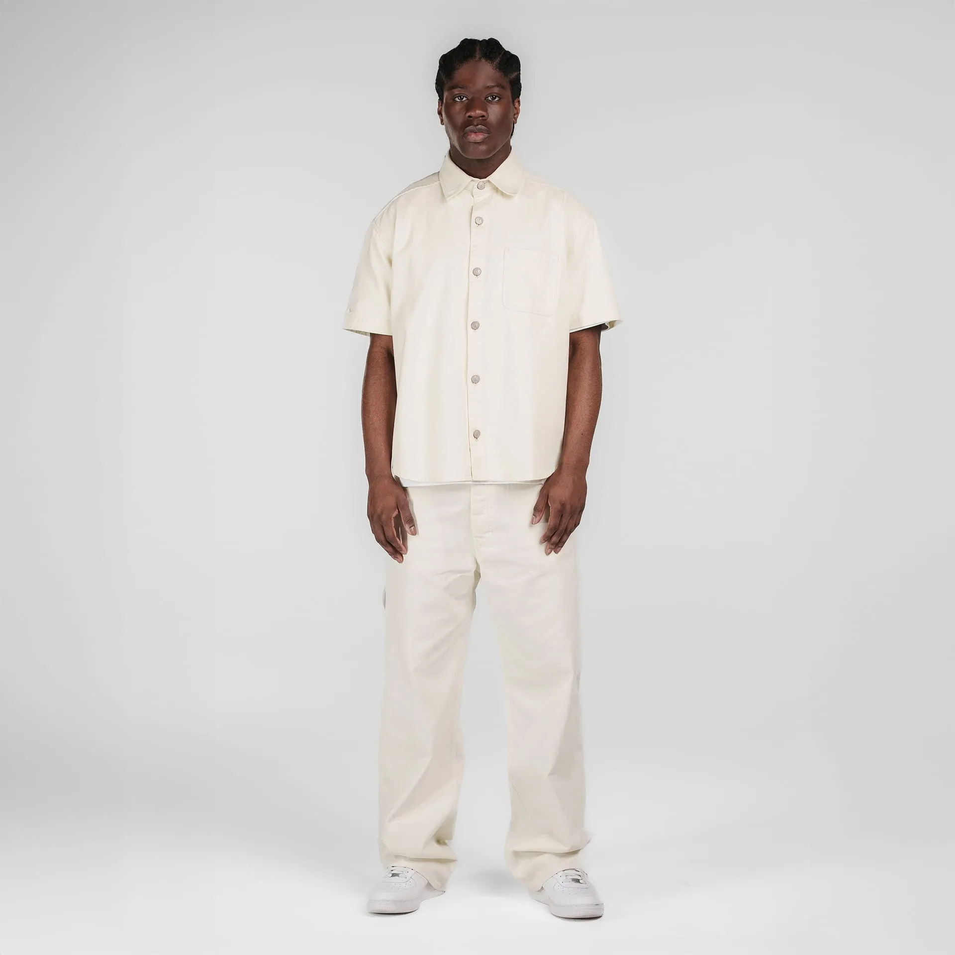 New Era Branded Ellicott Chrome White Twill Half Sleeve Button Up Shirt sold by New Era product image thumbnail 5