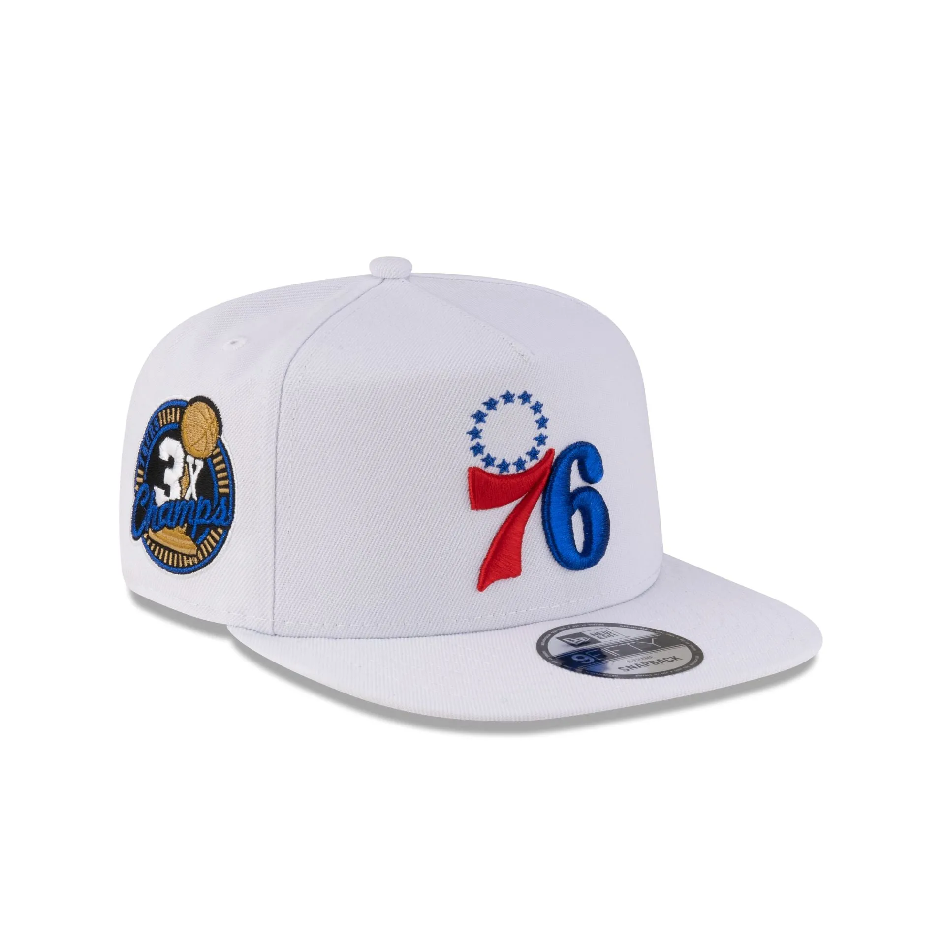 Philadelphia 76ers Champions 9FIFTY A-Frame Snapback Hat sold by New Era