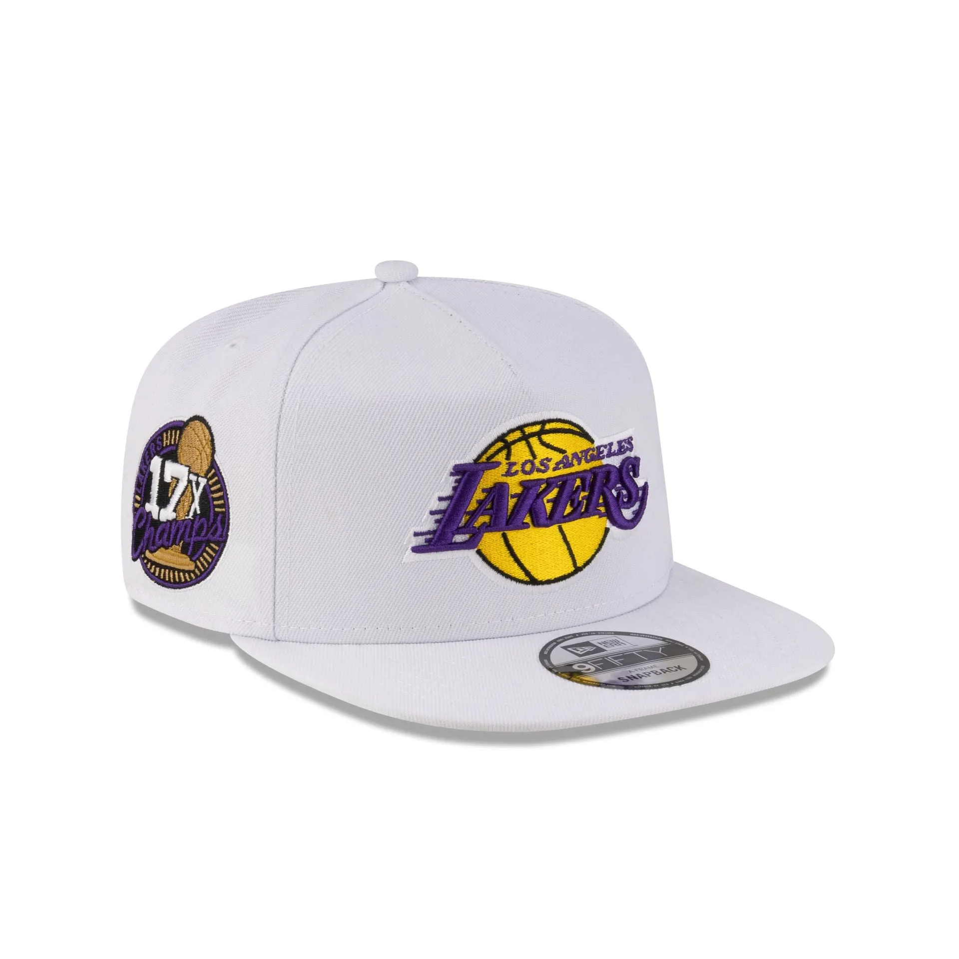 Los Angeles Lakers Champions 9FIFTY A-Frame Snapback Hat sold by New Era