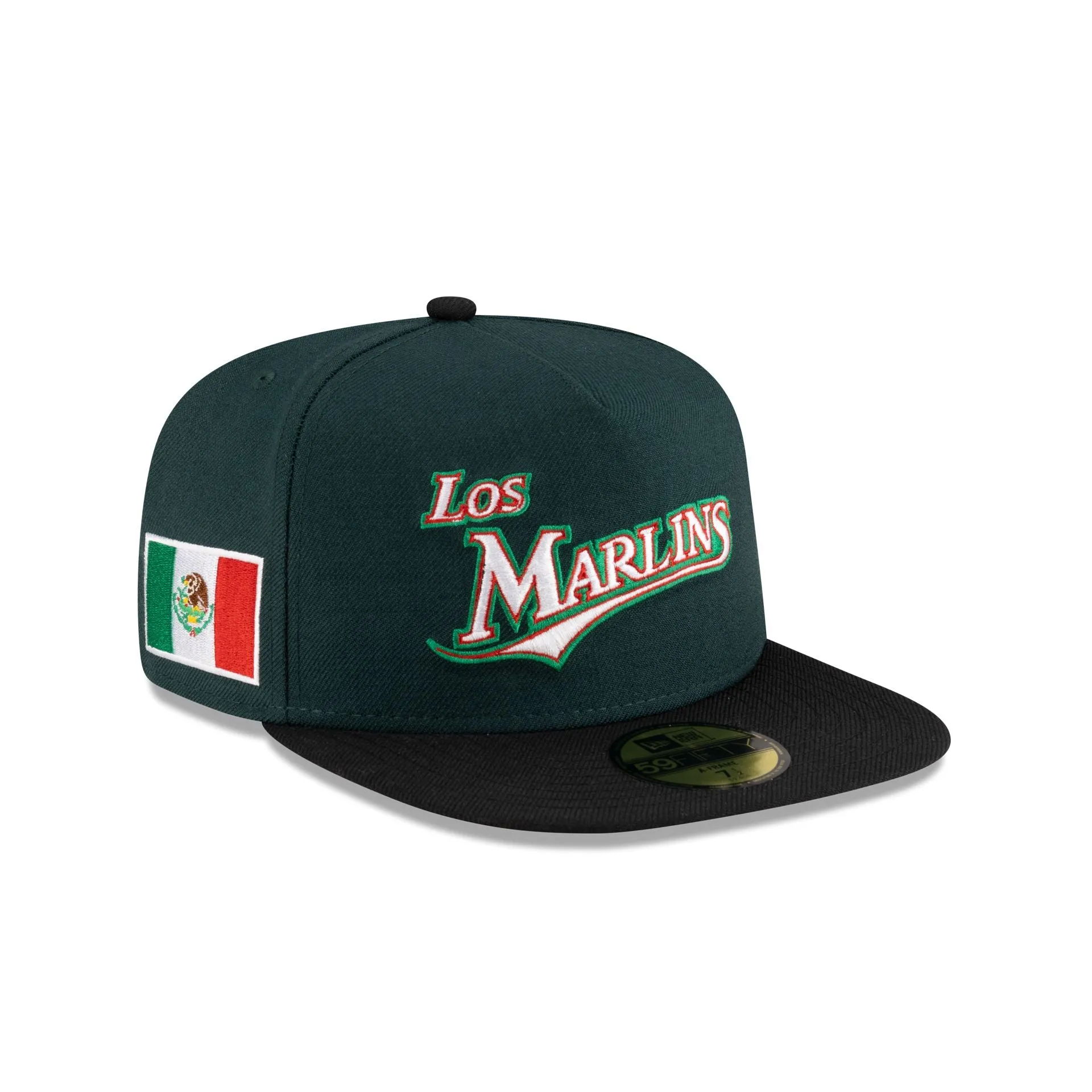 Just Caps Cinco de Mayo Miami Marlins 59FIFTY A-Frame Fitted Hat sold by New Era