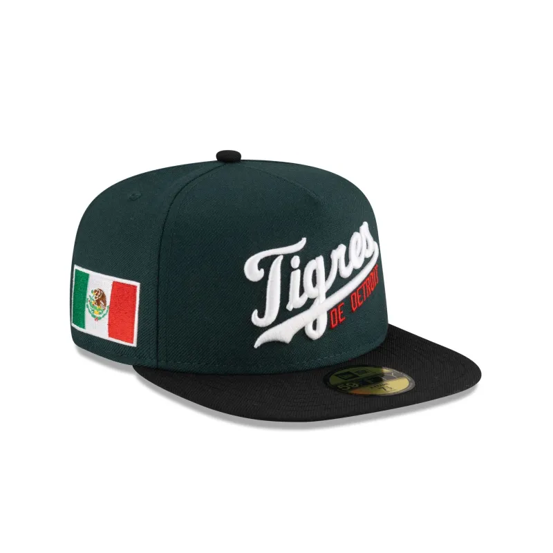 Just Caps Cinco de Mayo Detroit Tigers 59FIFTY A-Frame Fitted Hat sold by New Era