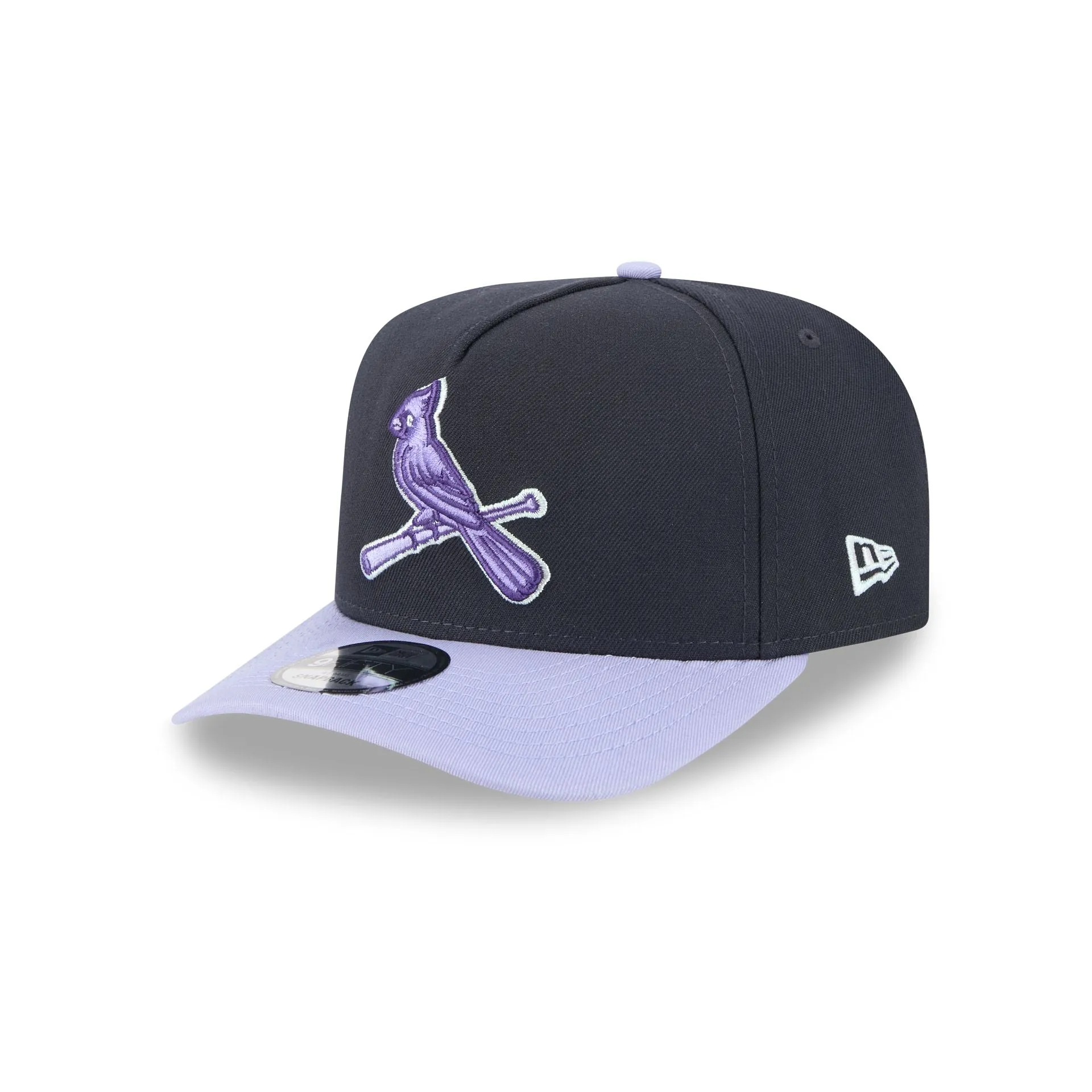 St. Louis Cardinals Navy Lavender 9FIFTY A-Frame Snapback Hat sold by New Era product image thumbnail 3