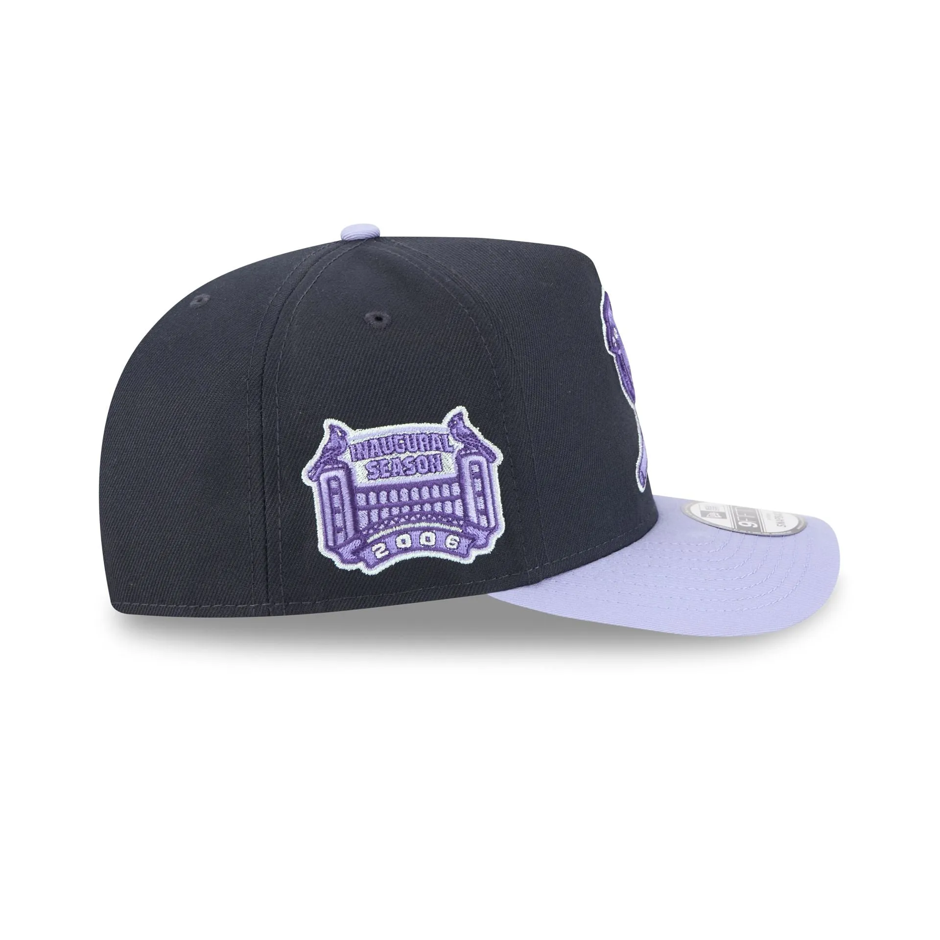 St. Louis Cardinals Navy Lavender 9FIFTY A-Frame Snapback Hat sold by New Era product image thumbnail 4