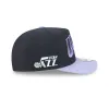 Utah Jazz Navy Lavender 9FIFTY A-Frame Snapback Hat sold by New Era