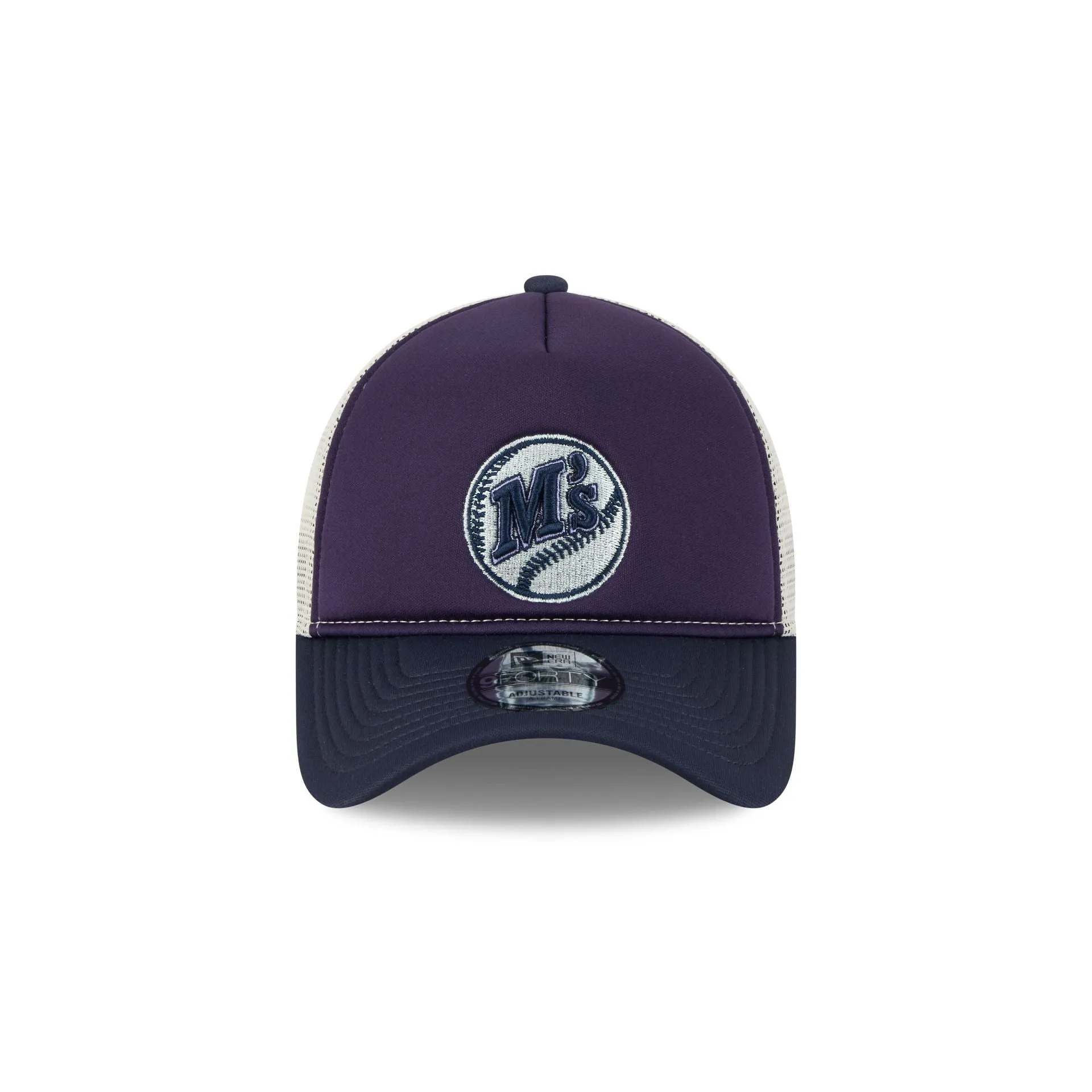 Seattle Mariners Navy Purple 9FORTY A-Frame Trucker Hat sold by New Era product image thumbnail 2