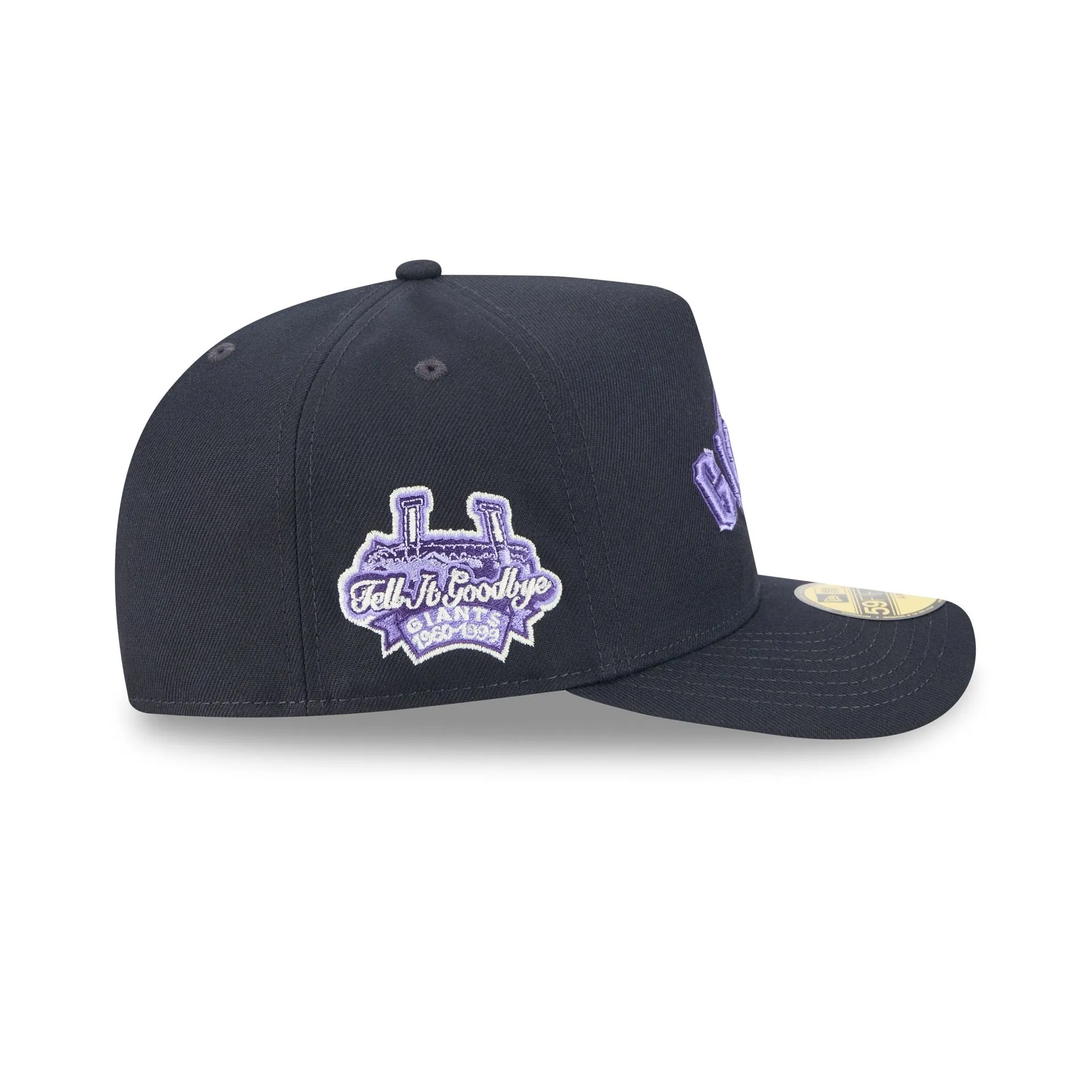 San Francisco Giants Navy Lavender 59FIFTY A-Frame Fitted Hat sold by New Era product image thumbnail 4
