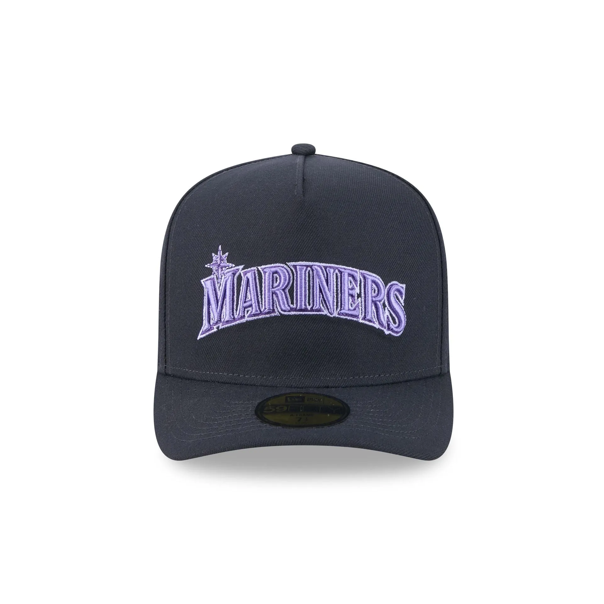 Seattle Mariners Navy Lavender 59FIFTY A-Frame Fitted Hat sold by New Era product image thumbnail 2