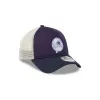 New York Yankees Navy Purple 9FORTY A-Frame Trucker Hat sold by New Era