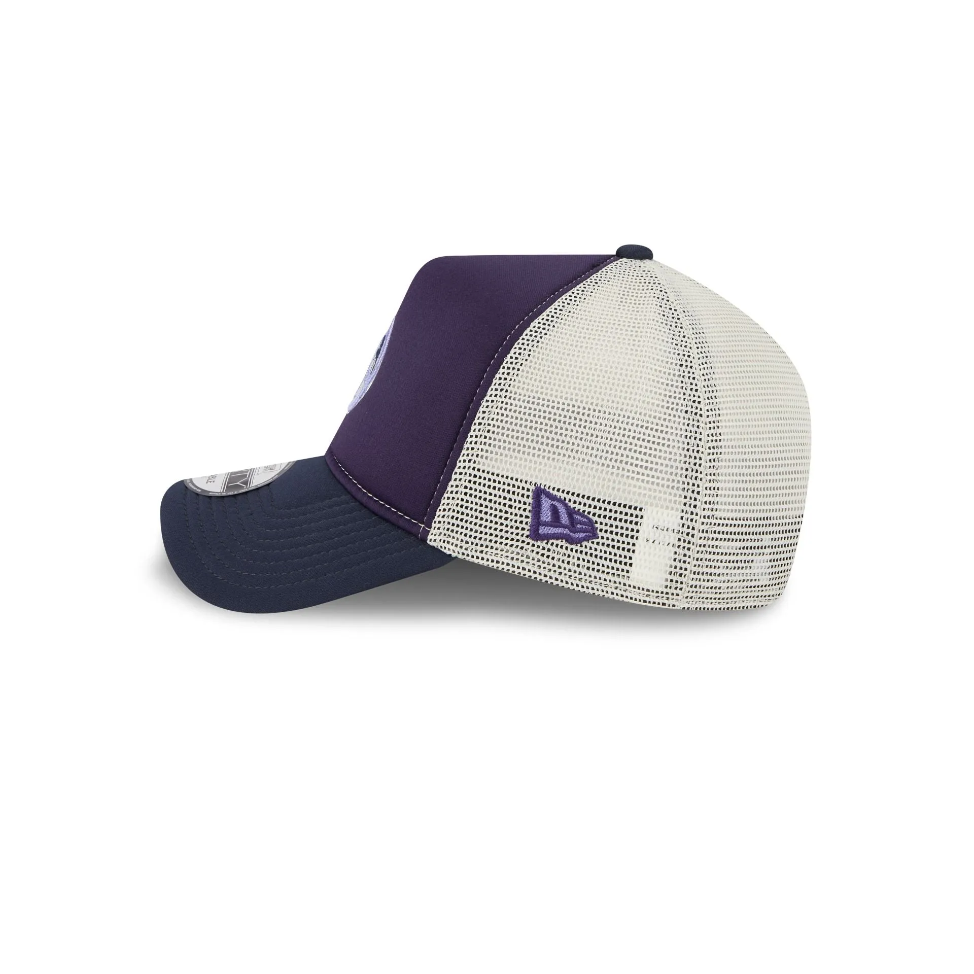 New York Yankees Navy Purple 9FORTY A-Frame Trucker Hat sold by New Era product image thumbnail 4