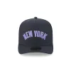 New York Yankees Navy Lavender 59FIFTY A-Frame Fitted Hat sold by New Era