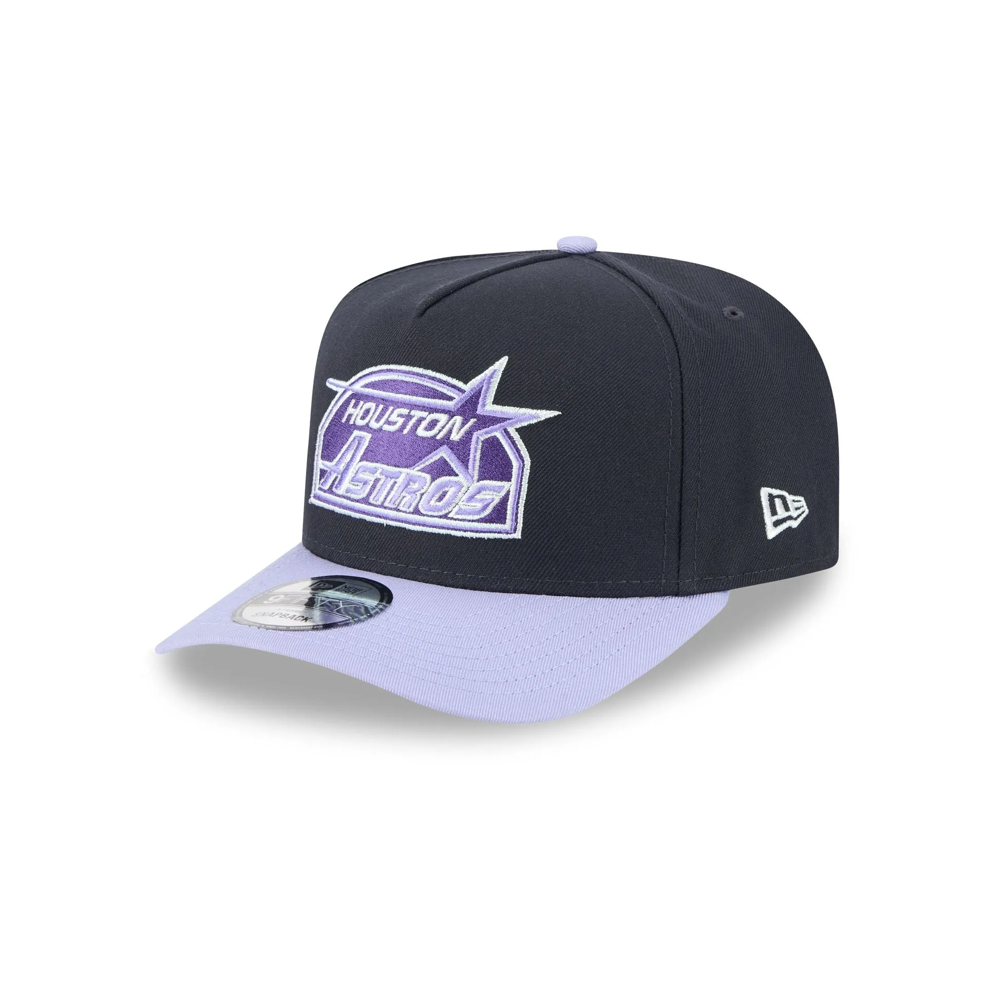 Houston Astros Navy Lavender 9FIFTY A-Frame Snapback Hat sold by New Era product image thumbnail 3