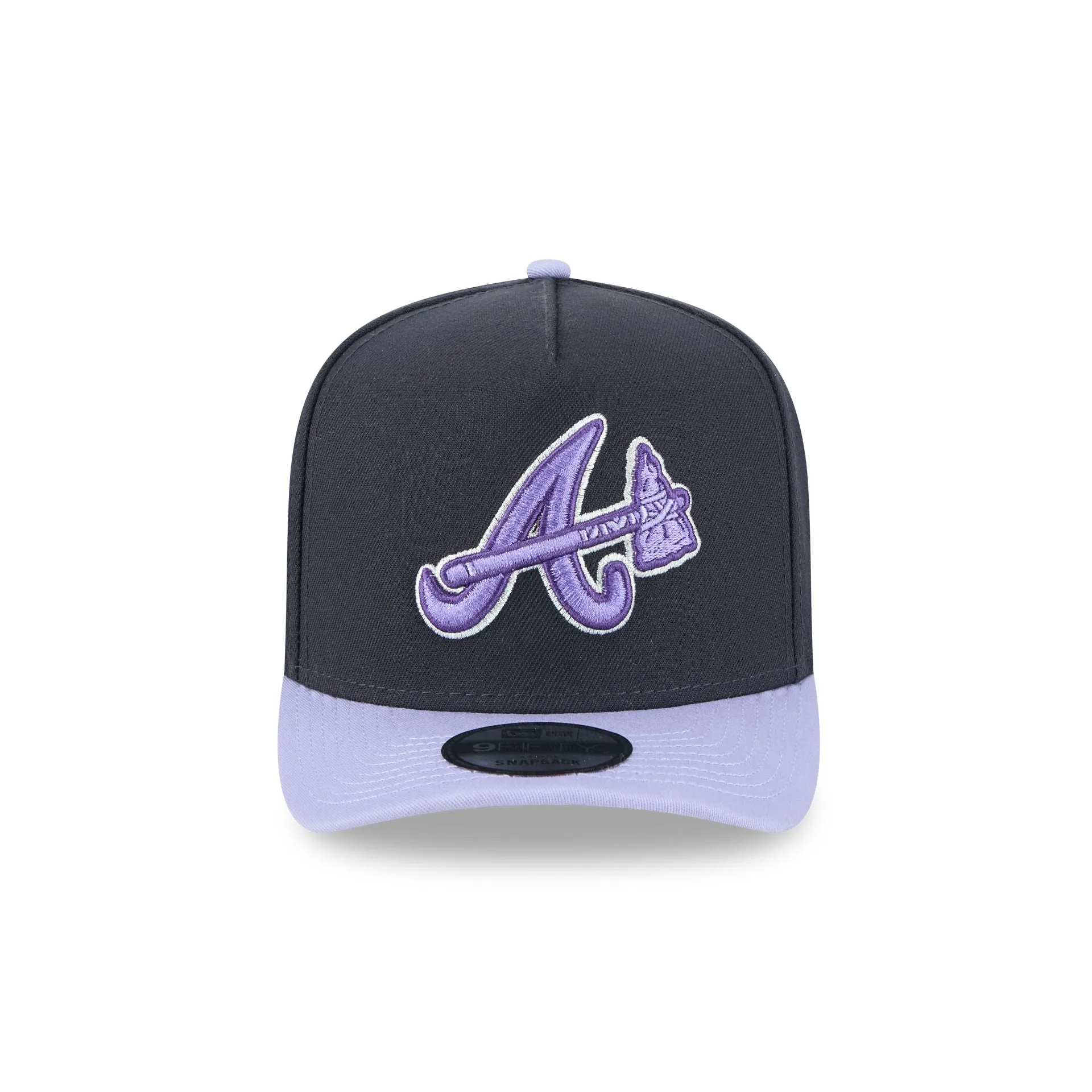Atlanta Braves Navy Lavender 9FIFTY A-Frame Snapback Hat sold by New Era product image thumbnail 2
