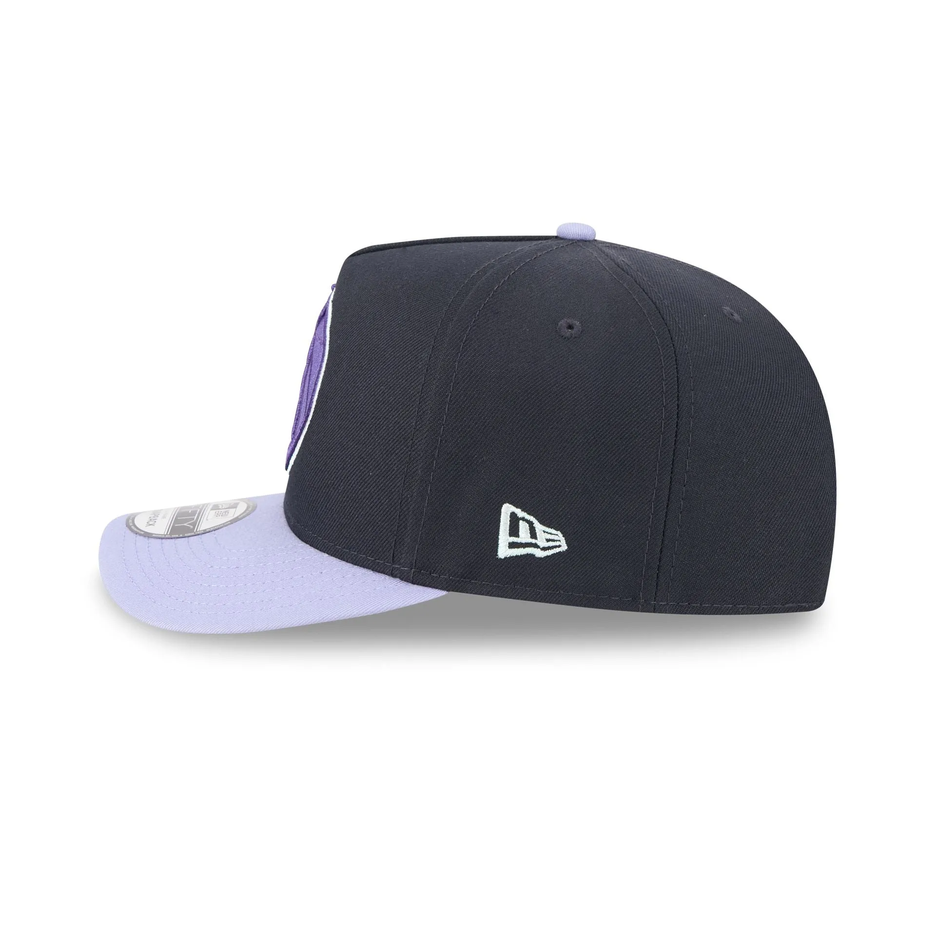 Dallas Mavericks Navy Lavender 9FIFTY A-Frame Snapback Hat sold by New Era product image thumbnail 5