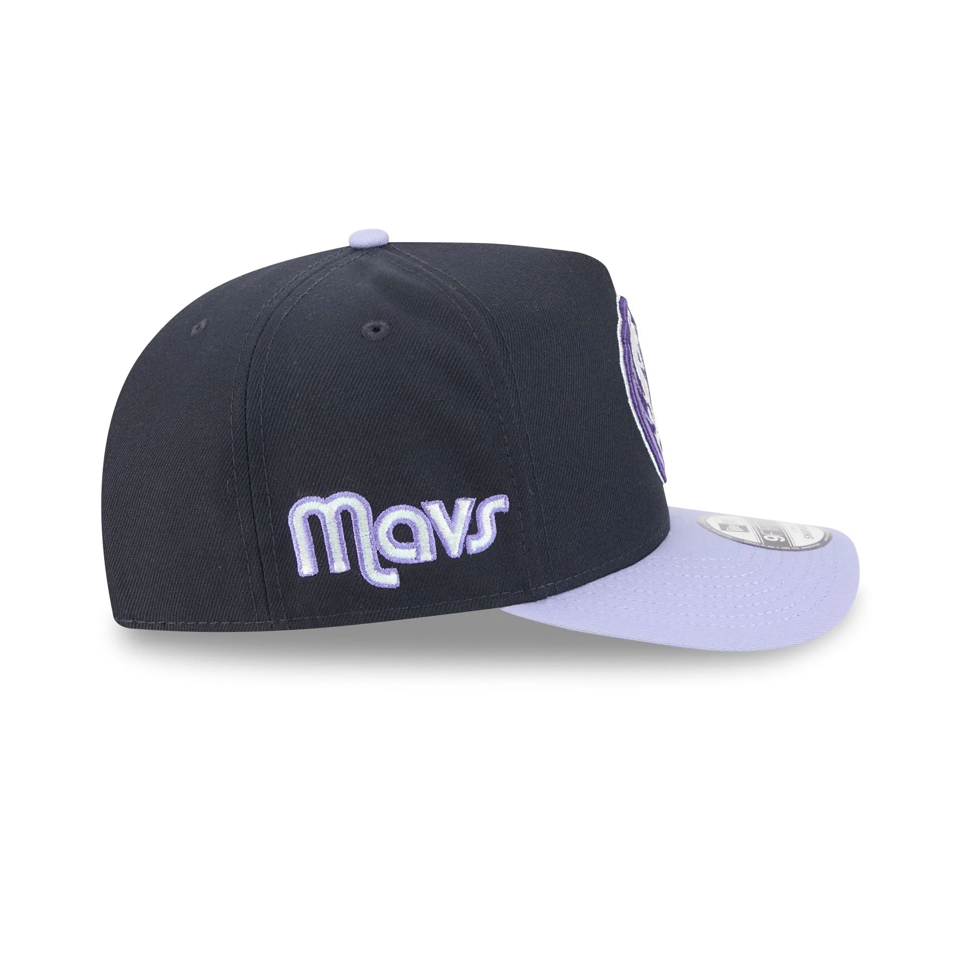 Dallas Mavericks Navy Lavender 9FIFTY A-Frame Snapback Hat sold by New Era product image thumbnail 4
