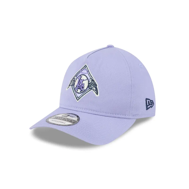 Los Angeles Angels Lavender 9TWENTY A-Frame Adjustable Hat sold by New Era
