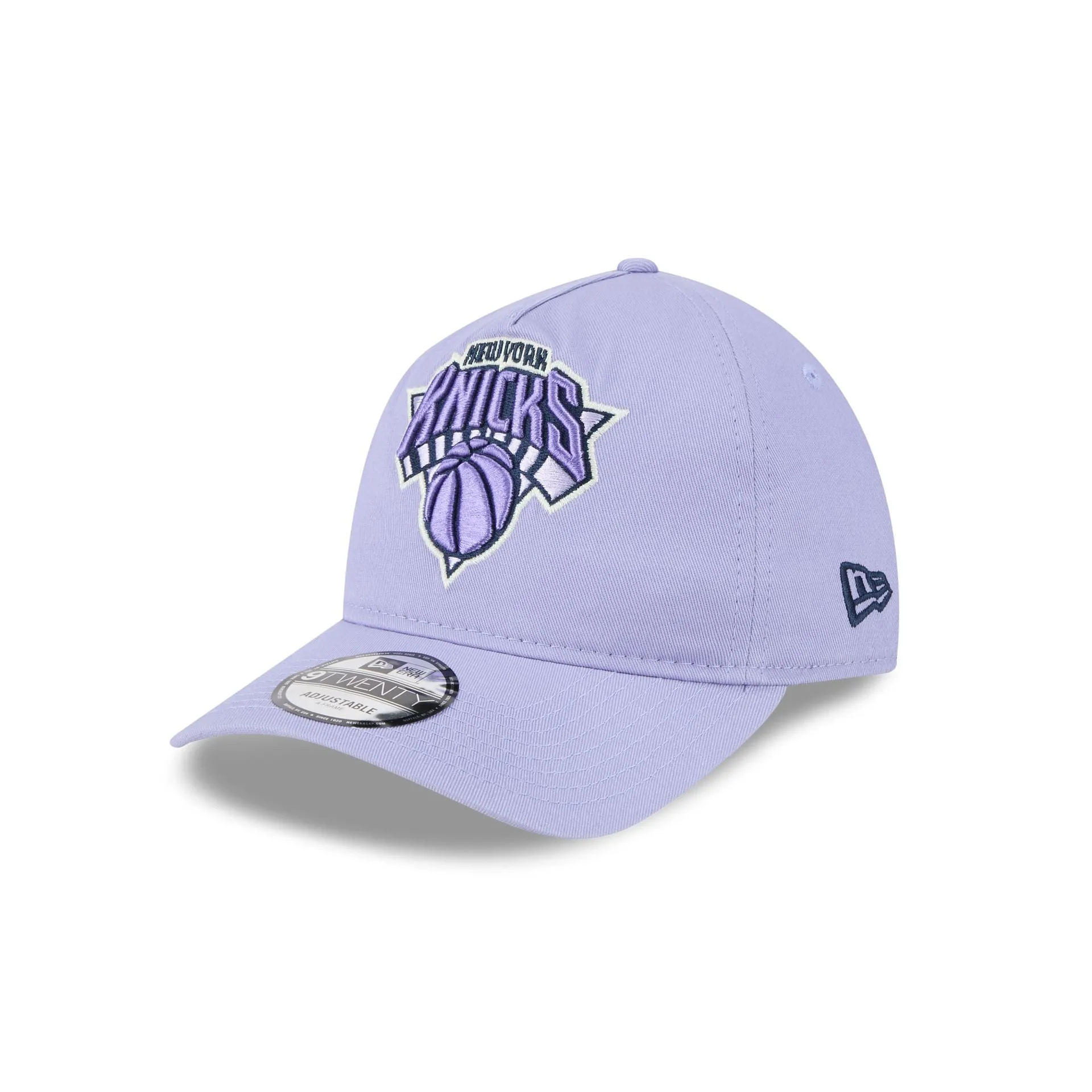New York Knicks Lavender 9TWENTY A-Frame Adjustable Hat sold by New Era