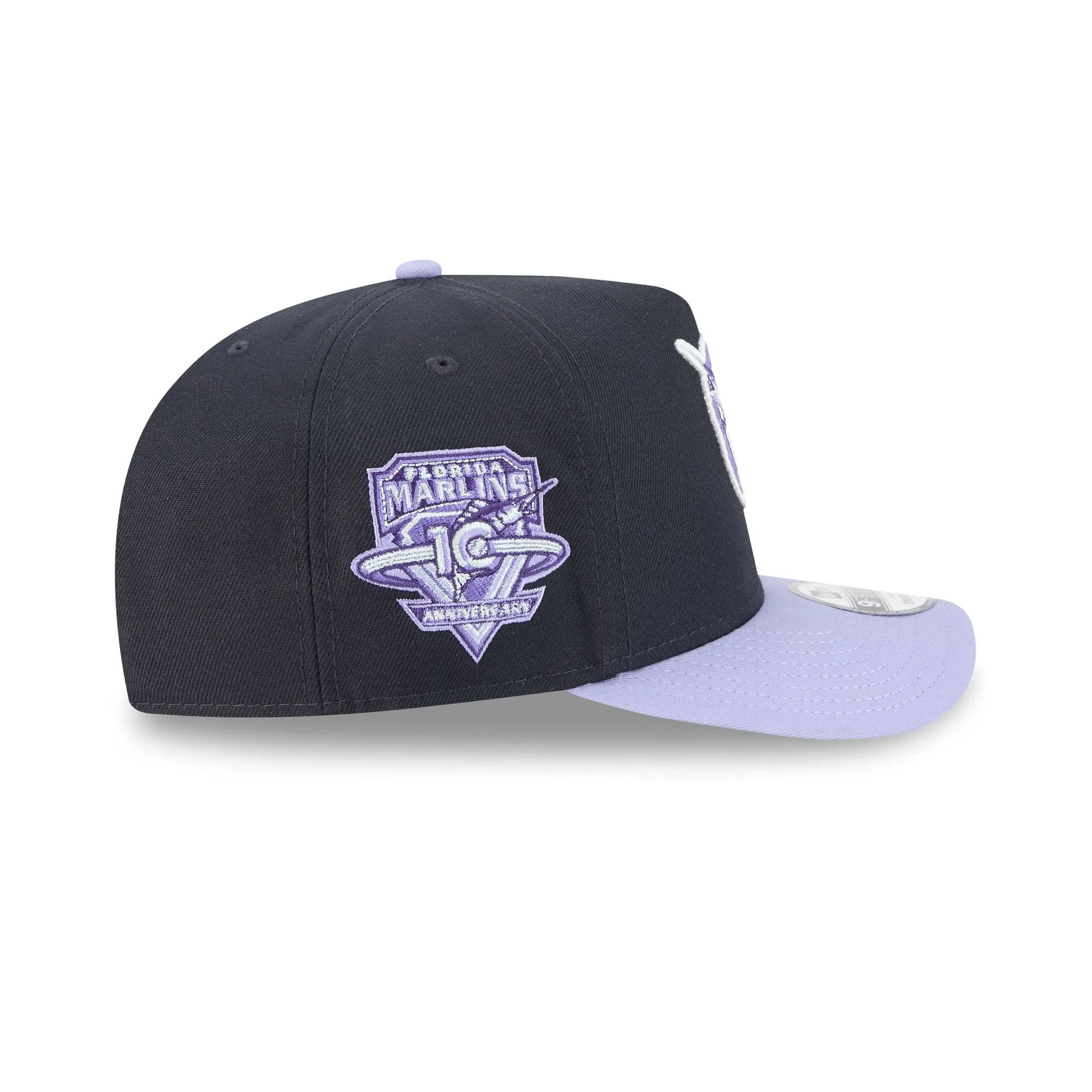 Miami Marlins Navy Lavender 9FIFTY A-Frame Snapback Hat sold by New Era product image thumbnail 4