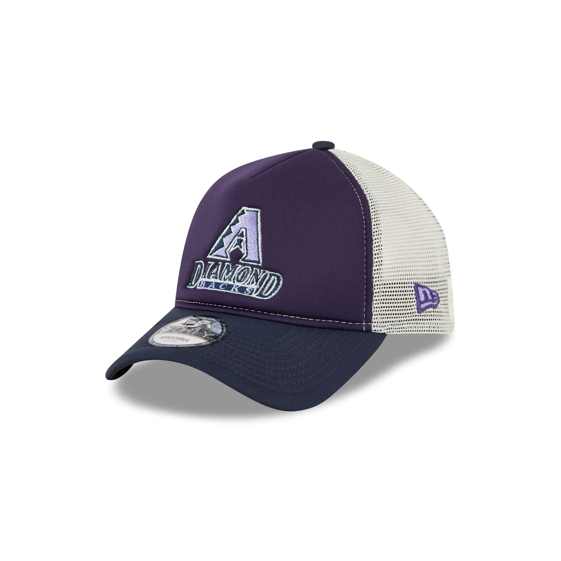 Arizona Diamondbacks Navy Purple 9FORTY A-Frame Trucker Hat sold by New Era