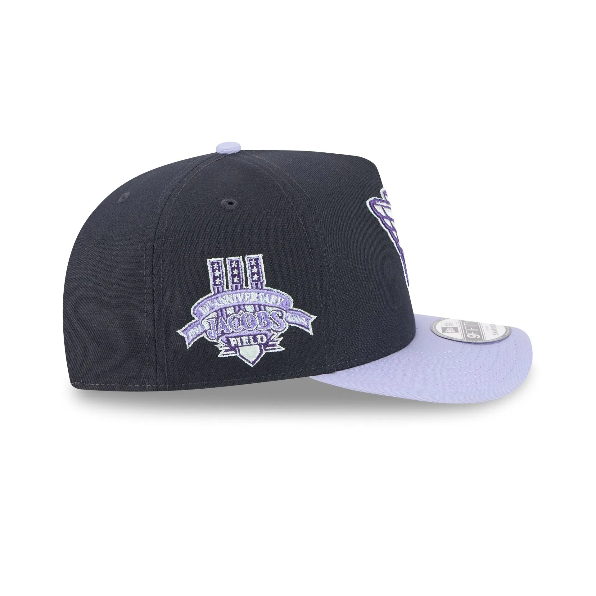 Cleveland Guardians Navy Lavender 9FIFTY A-Frame Snapback Hat sold by New Era product image thumbnail 4