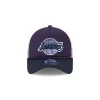 Los Angeles Lakers Navy Purple 9FORTY A-Frame Trucker Hat sold by New Era