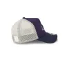 Los Angeles Lakers Navy Purple 9FORTY A-Frame Trucker Hat sold by New Era