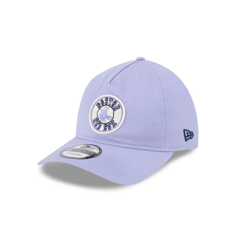 Boston Red Sox Lavender 9TWENTY A-Frame Adjustable Hat sold by New Era