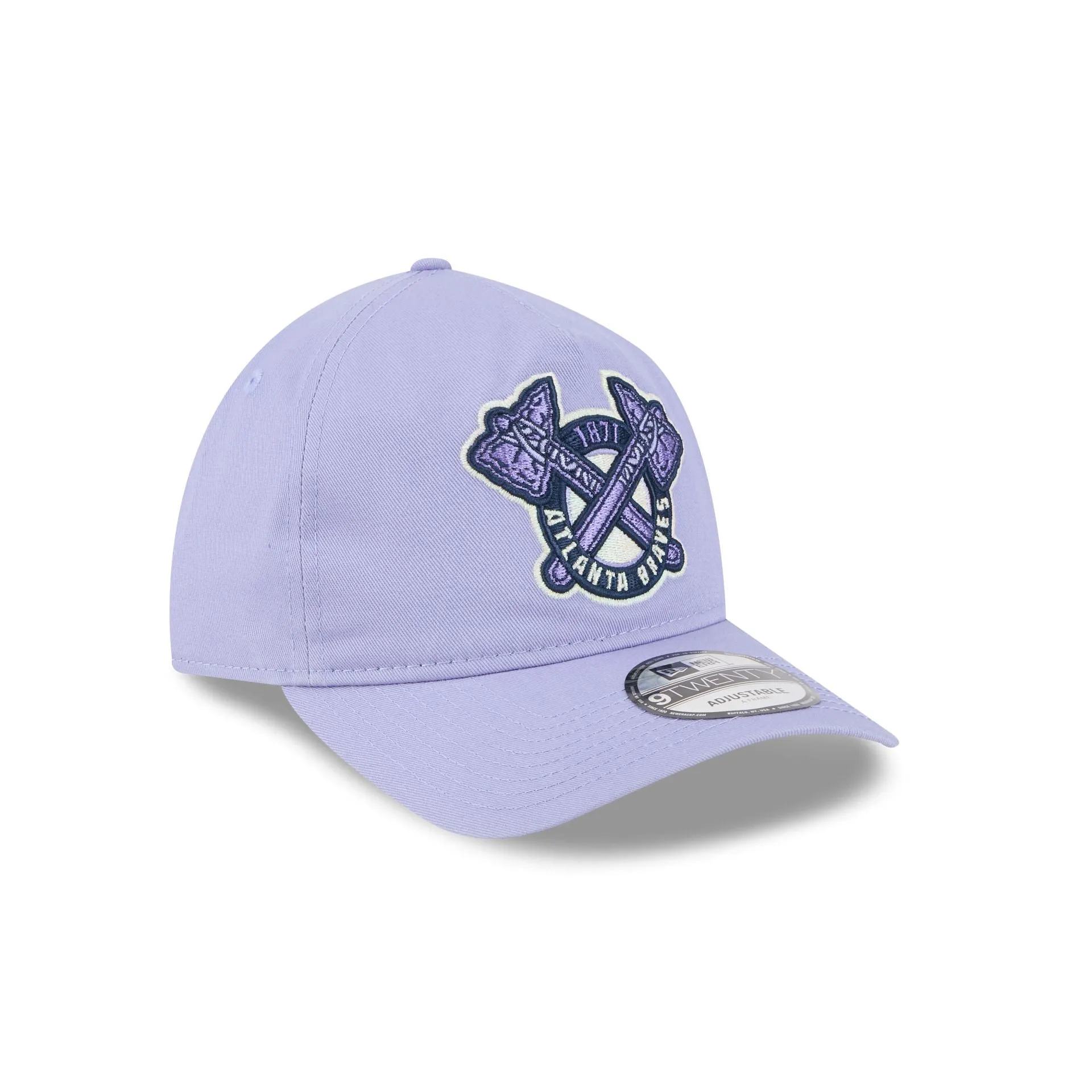 Atlanta Braves Lavender 9TWENTY A-Frame Adjustable Hat sold by New Era product image thumbnail 3