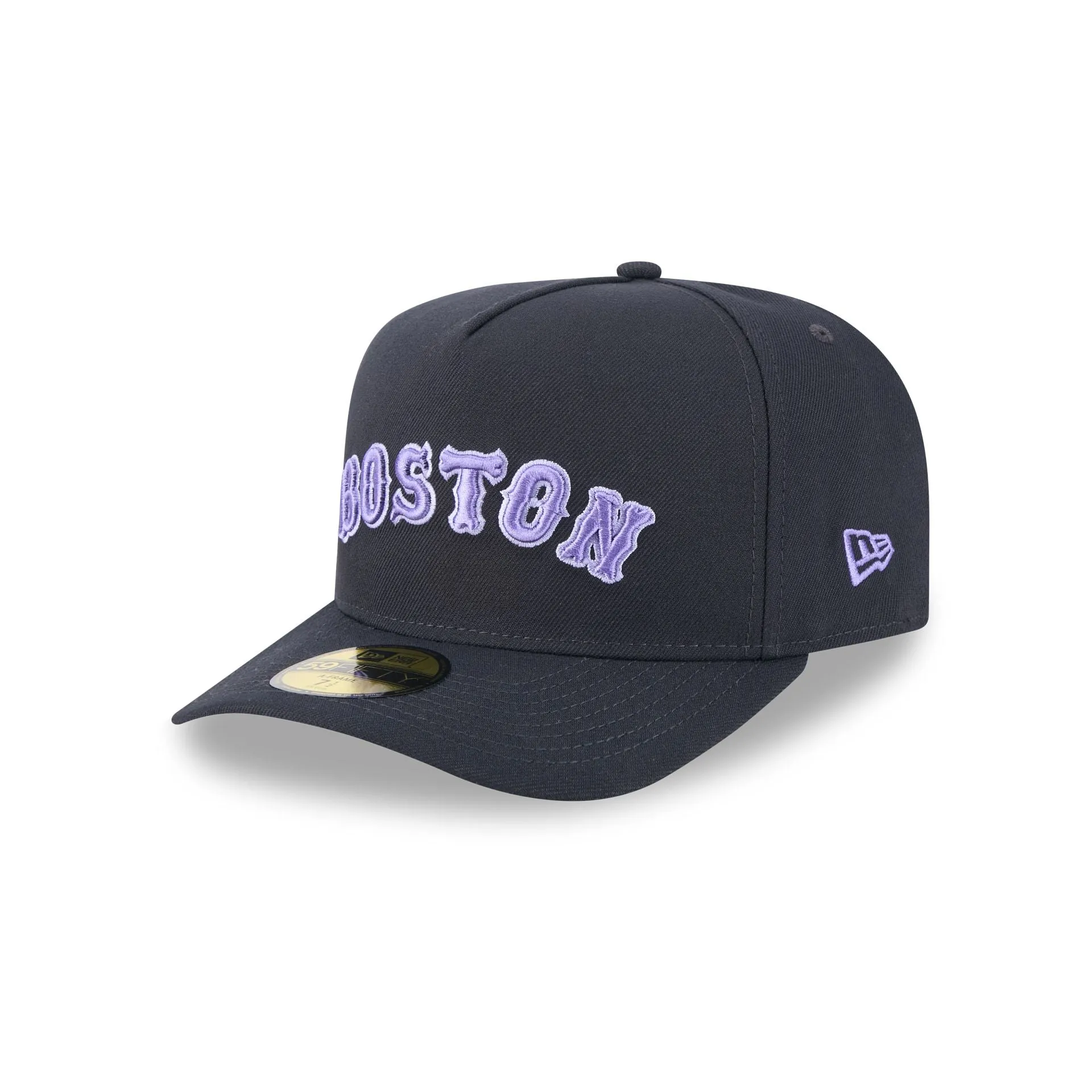 Boston Red Sox Navy Lavender 59FIFTY A-Frame Fitted Hat sold by New Era product image thumbnail 3