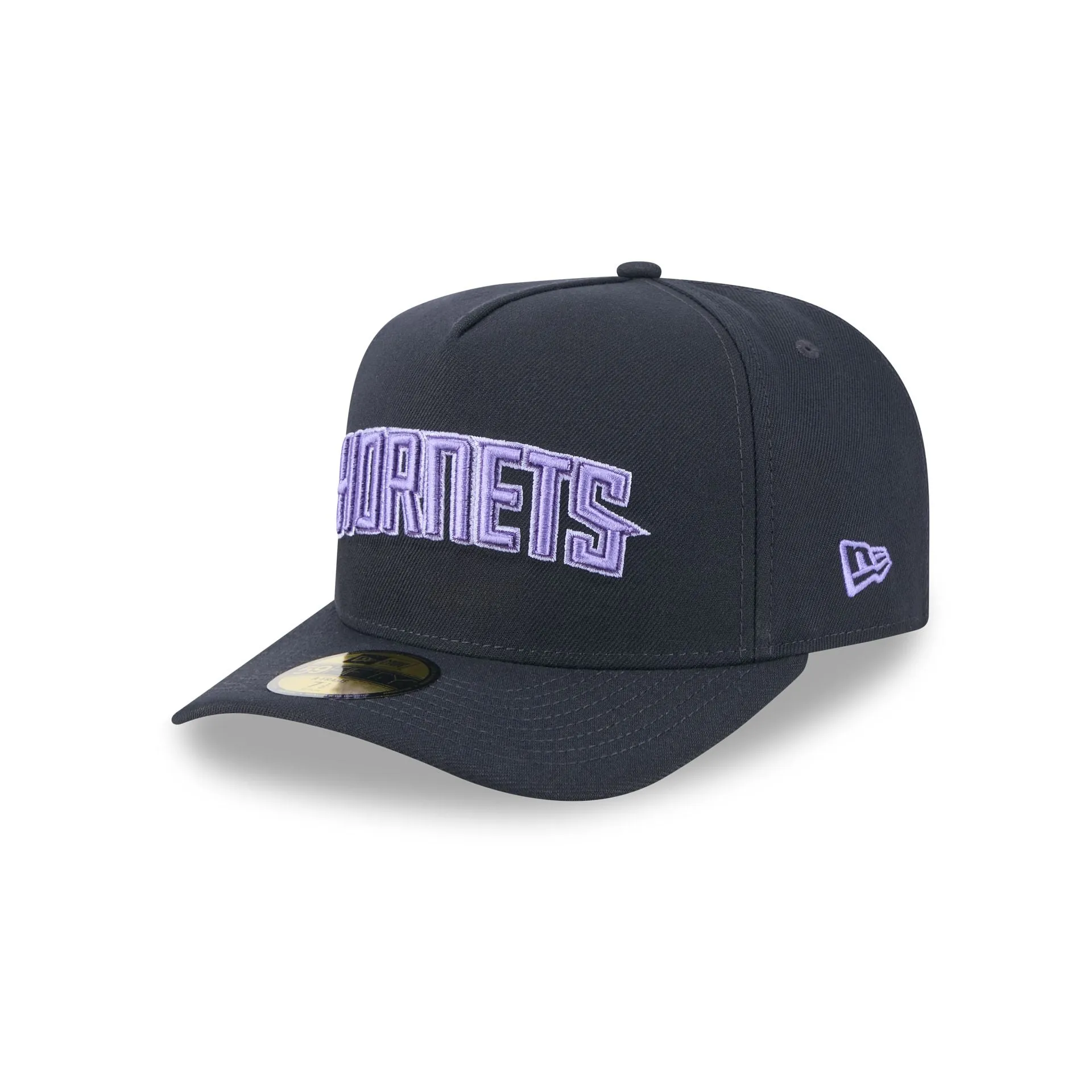 Charlotte Hornets Navy Lavender 59FIFTY A-Frame Fitted Hat sold by New Era product image thumbnail 2