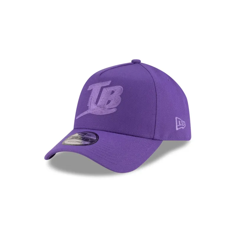 Tampa Bay Rays Varsity Purple 9FORTY A-Frame Snapback Hat sold by New Era