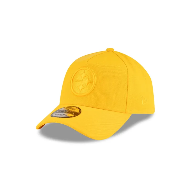 Pittsburgh Steelers Gold 9FORTY A-Frame Snapback Hat sold by New Era