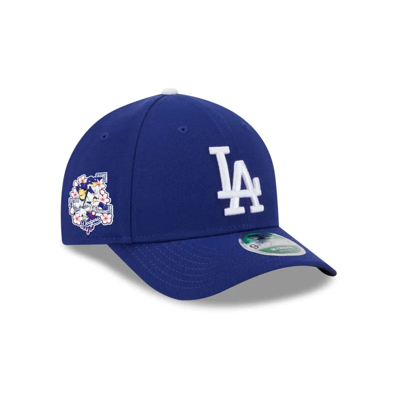 Los Angeles Dodgers Triple Player Side Patch 9FORTY M-Crown Snapback Hat sold by New Era