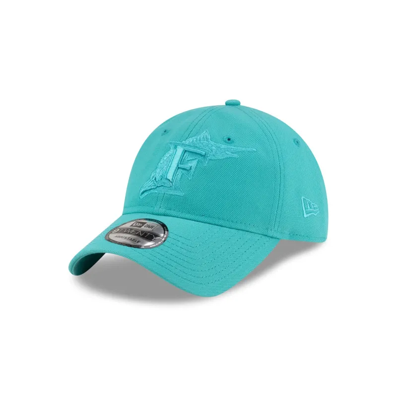 Miami Marlins Teal 9TWENTY Adjustable Hat sold by New Era