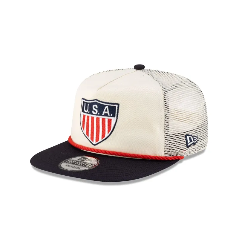 U.S. Soccer Retro 1950 Golfer Trucker Hat sold by New Era