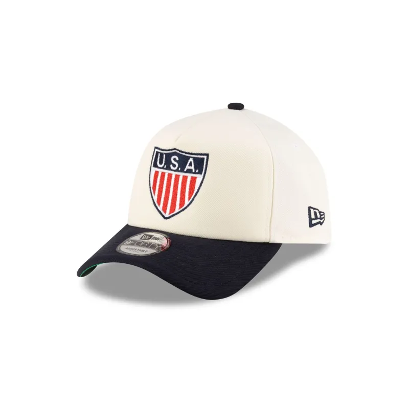 U.S. Soccer Retro 1950 9FORTY A-Frame Snapback Hat sold by New Era