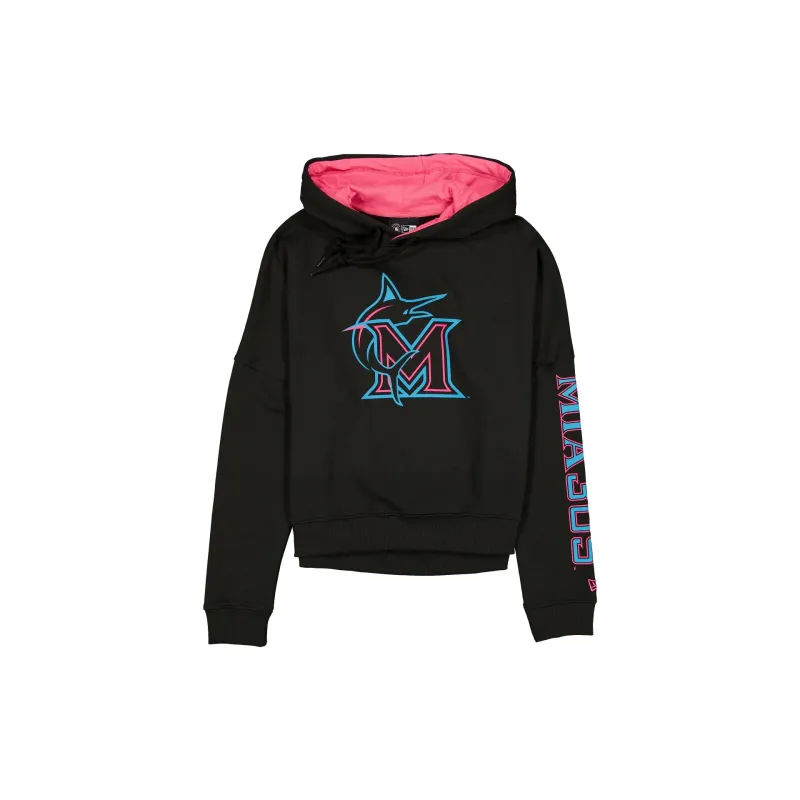 Miami Marlins City Connect Women's Black Hoodie sold by New Era