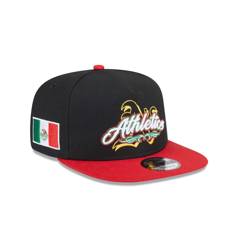 Athletics City Script 9FIFTY A-Frame Snapback Hat sold by New Era