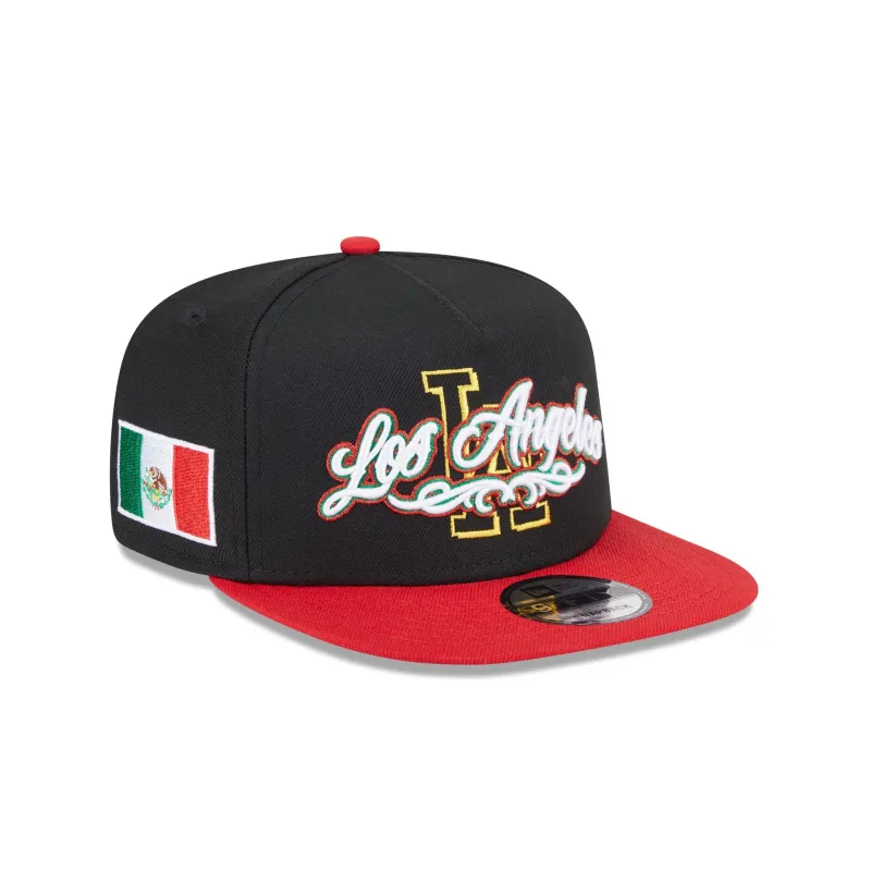 Los Angeles Dodgers City Script 9FIFTY A-Frame Snapback Hat sold by New Era