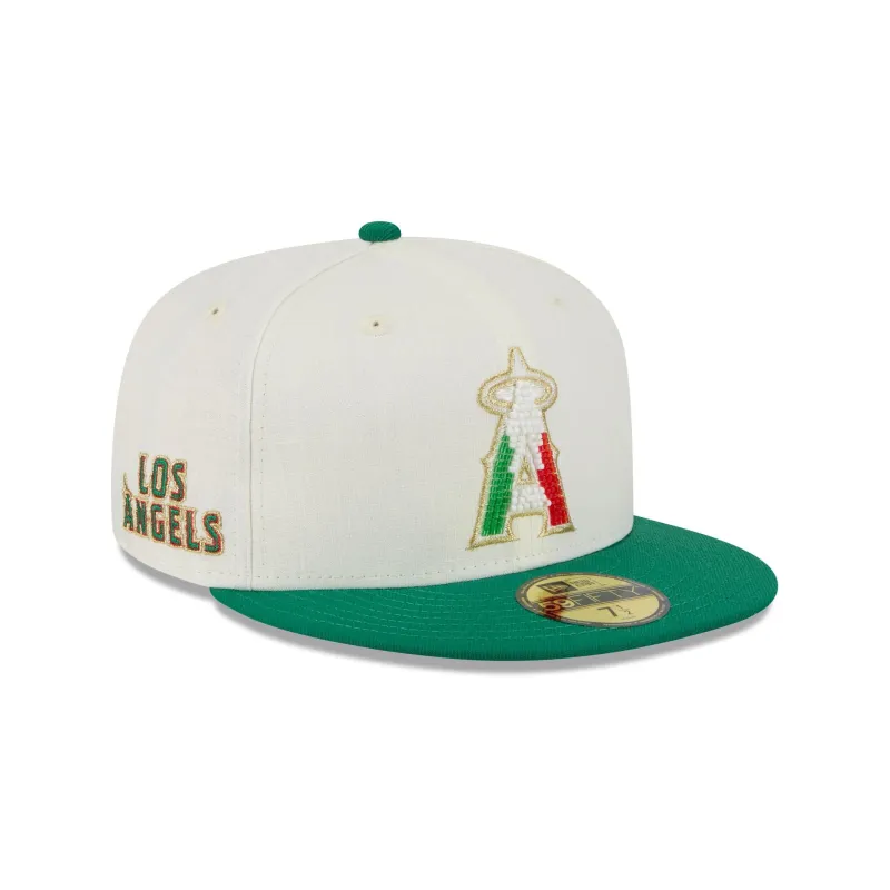 Los Angeles Angels Beaded Linen 59FIFTY Fitted Hat sold by New Era