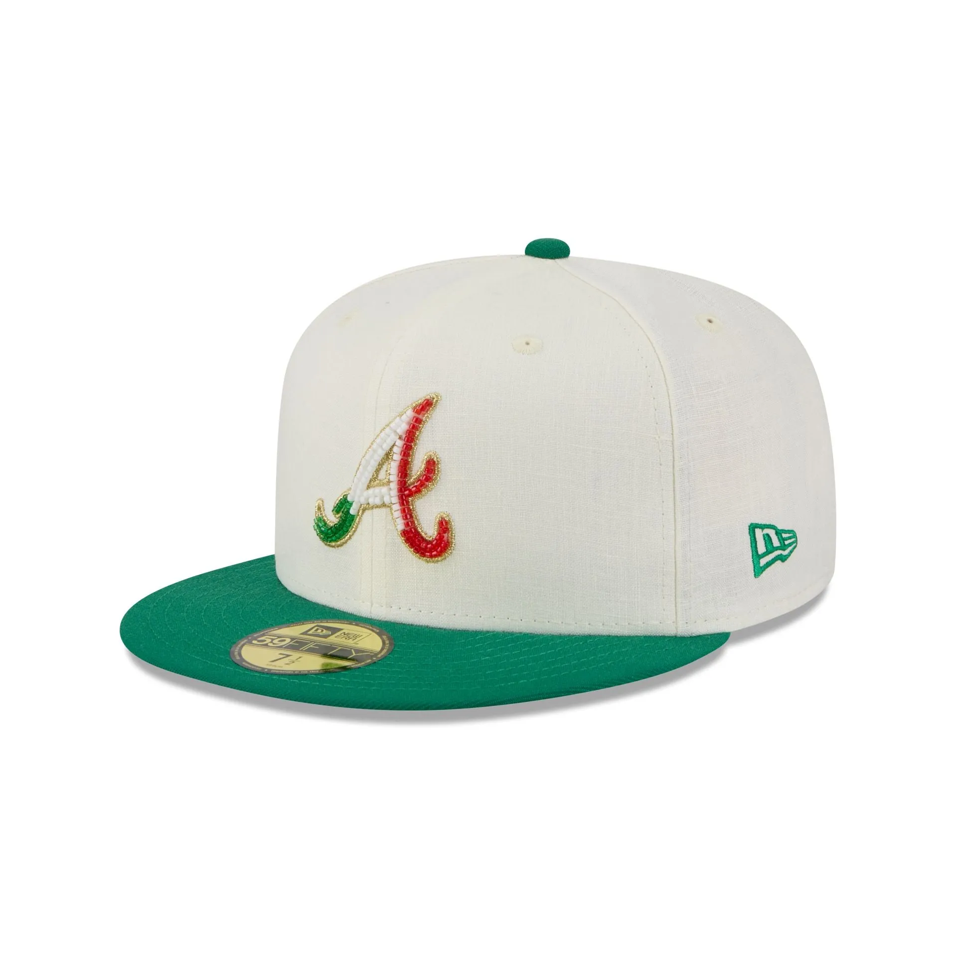 Atlanta Braves Beaded Linen 59FIFTY Fitted Hat sold by New Era product image thumbnail 3