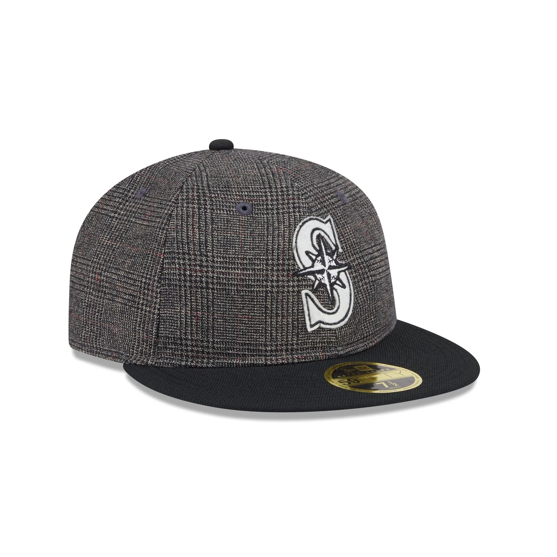 Seattle Mariners Plaid Retro Crown 59FIFTY Fitted Hat sold by New Era product image thumbnail 3