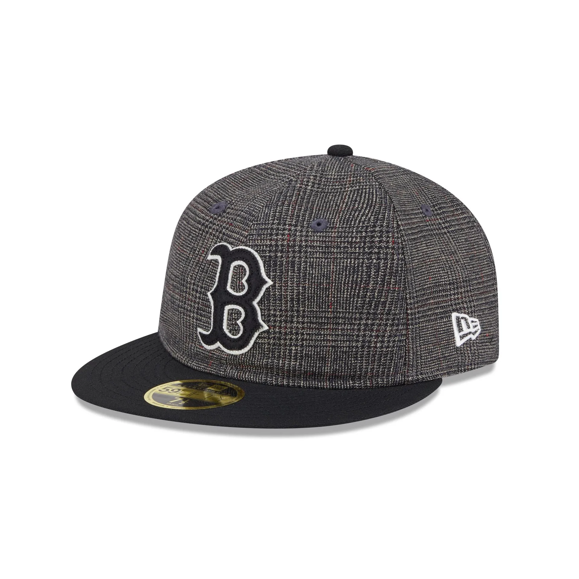 Boston Red Sox Plaid Retro Crown 59FIFTY Fitted Hat sold by New Era