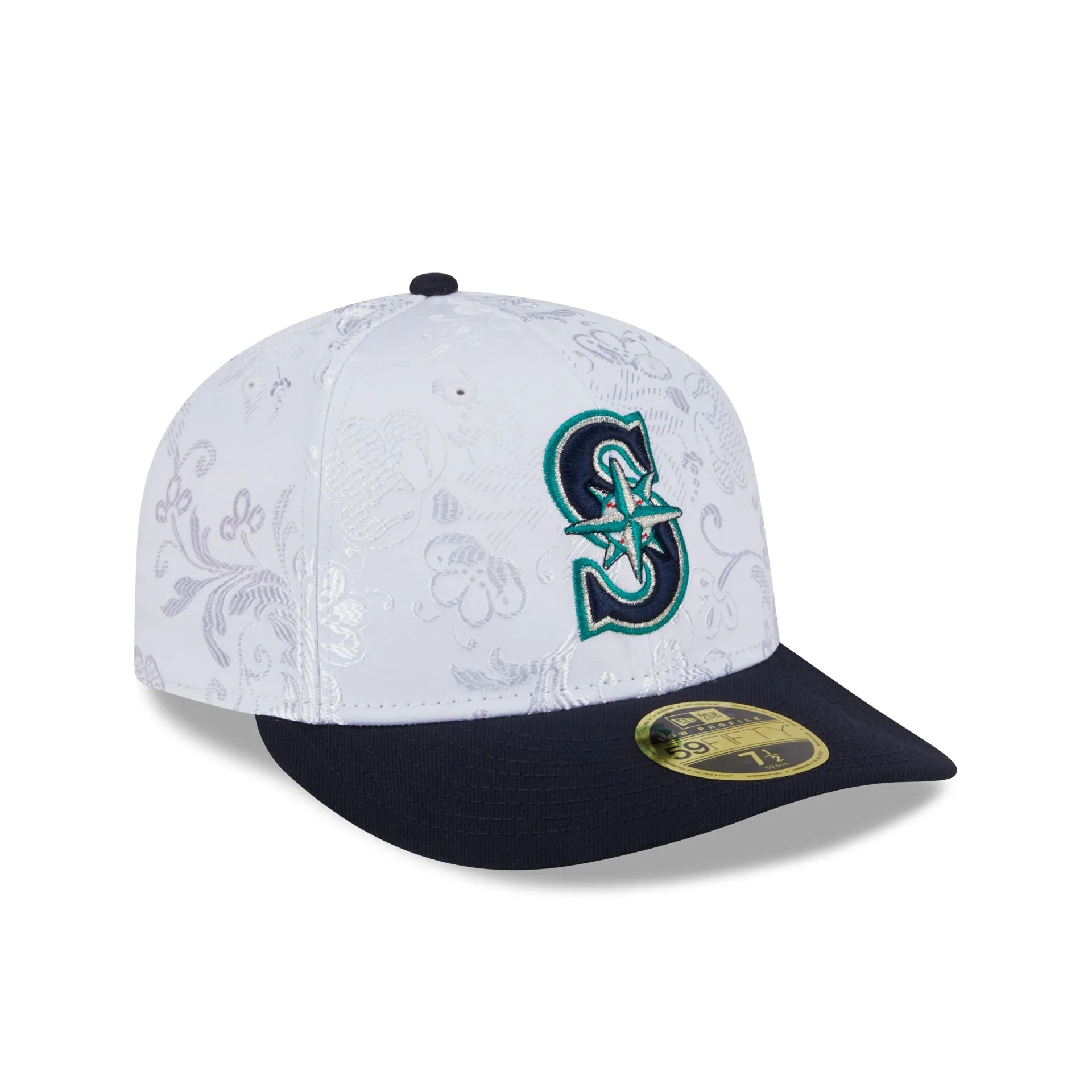 Seattle Mariners Floral Shine Low Profile 59FIFTY Fitted Hat sold by New Era product image thumbnail 3