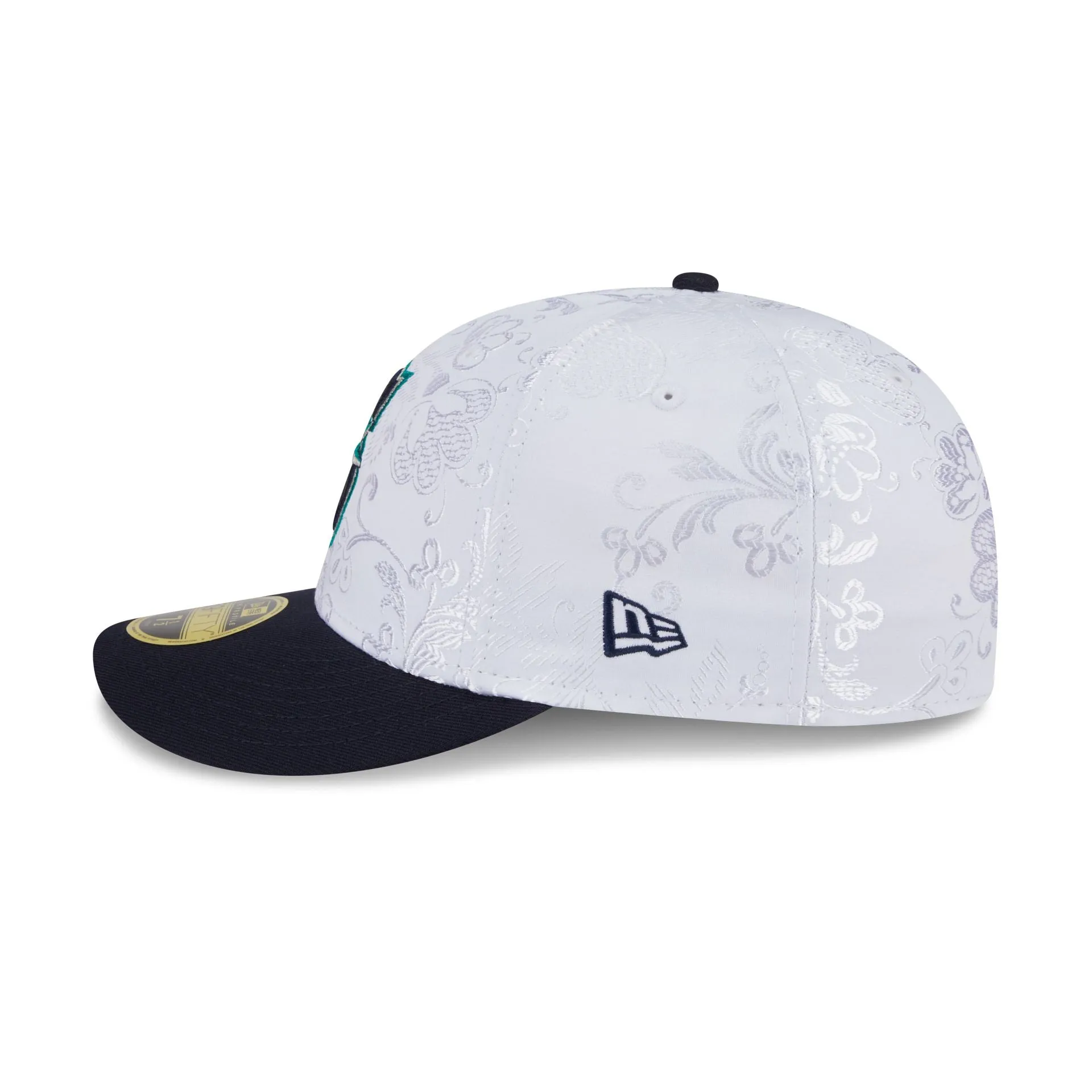 Seattle Mariners Floral Shine Low Profile 59FIFTY Fitted Hat sold by New Era product image thumbnail 4