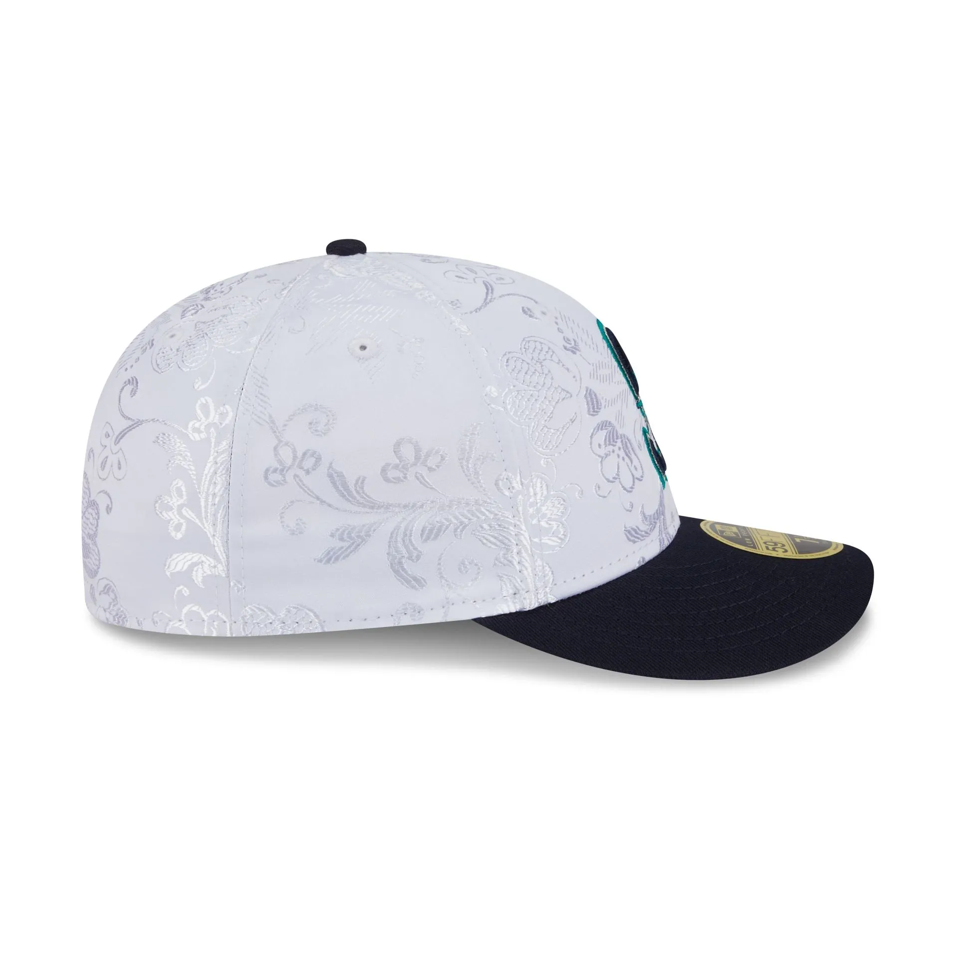 Seattle Mariners Floral Shine Low Profile 59FIFTY Fitted Hat sold by New Era product image thumbnail 5