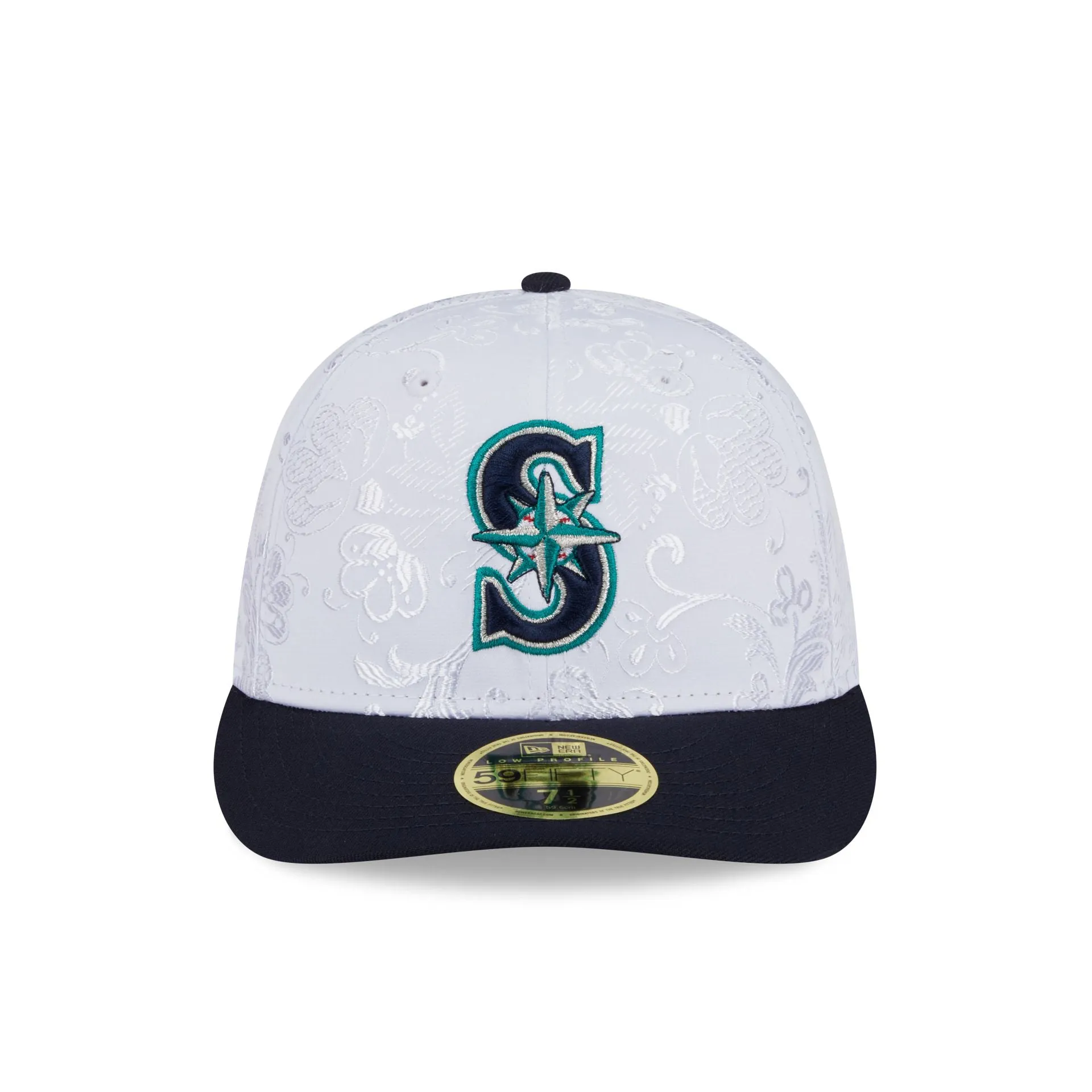 Seattle Mariners Floral Shine Low Profile 59FIFTY Fitted Hat sold by New Era product image thumbnail 2