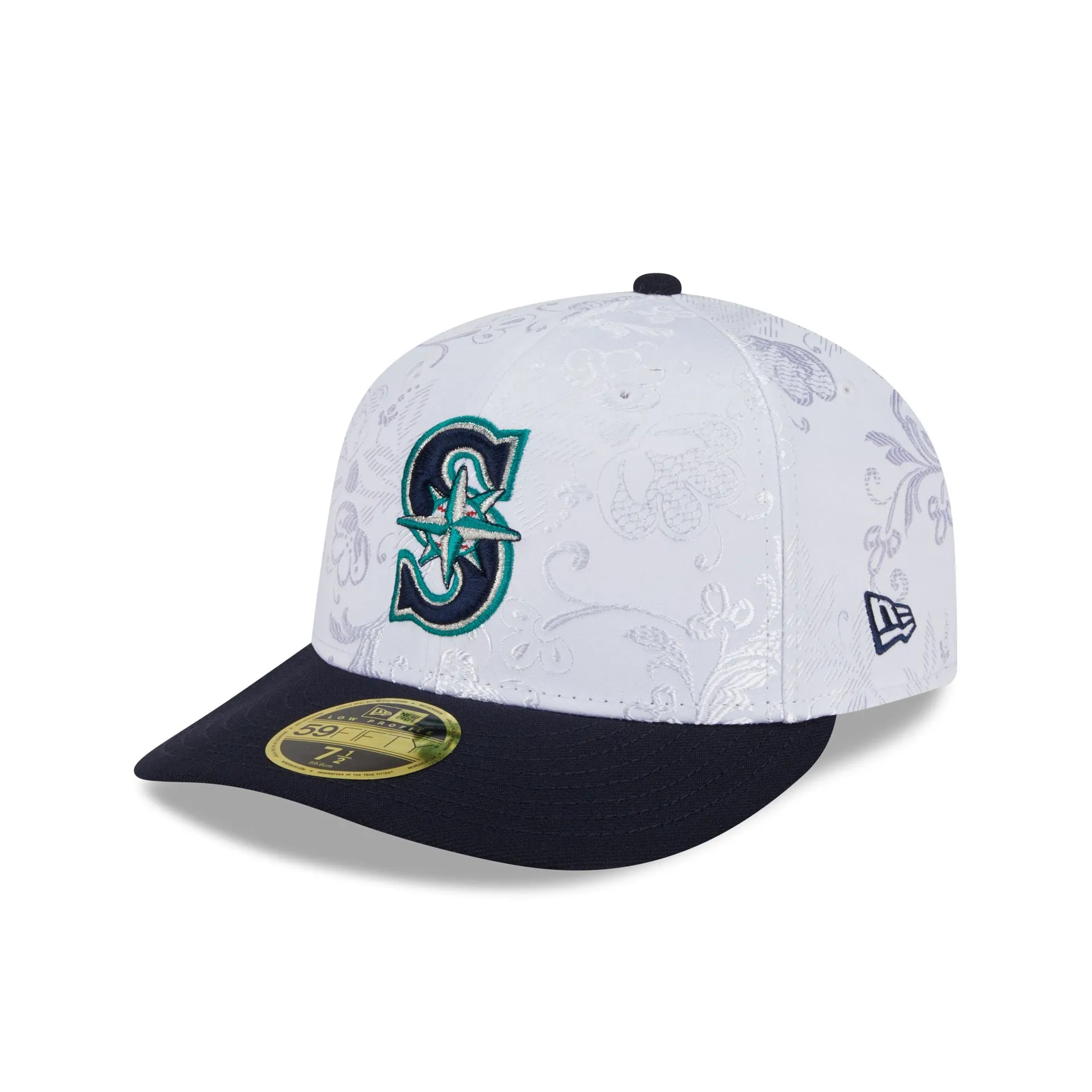 Seattle Mariners Floral Shine Low Profile 59FIFTY Fitted Hat sold by New Era