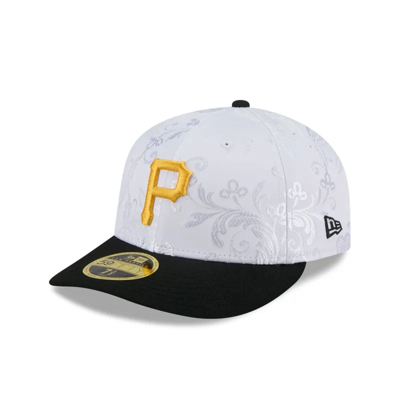 Pittsburgh Pirates Floral Shine Low Profile 59FIFTY Fitted Hat sold by New Era