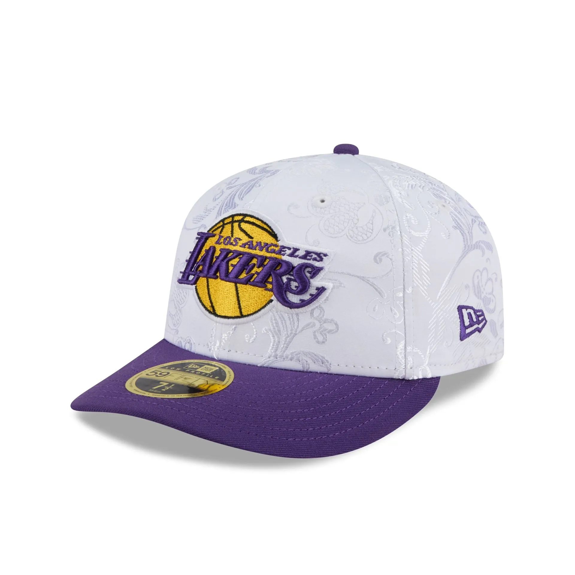 Los Angeles Lakers Floral Shine Low Profile 59FIFTY Fitted Hat sold by New Era