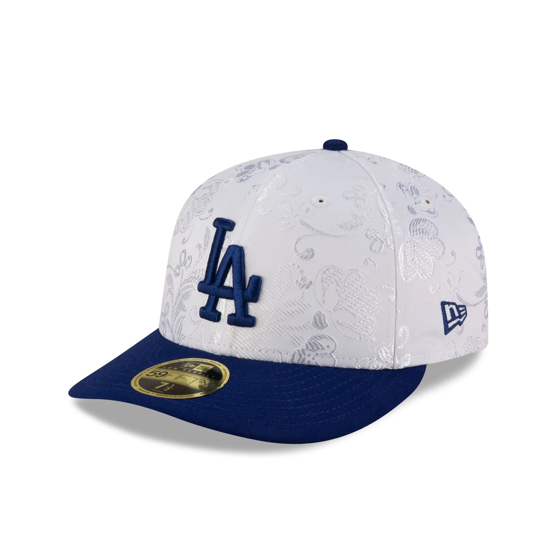 Los Angeles Dodgers Floral Shine Low Profile 59FIFTY Fitted Hat sold by New Era
